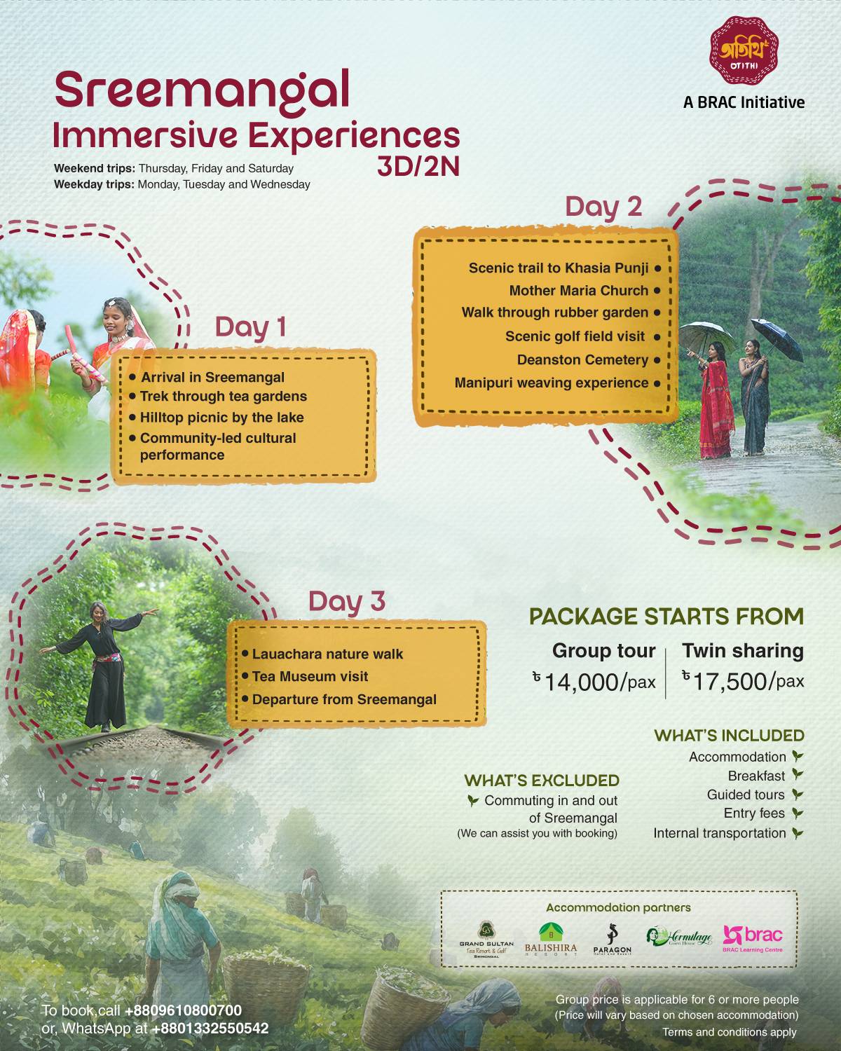 Sreemangal Immersive Experiences (3D/2N)